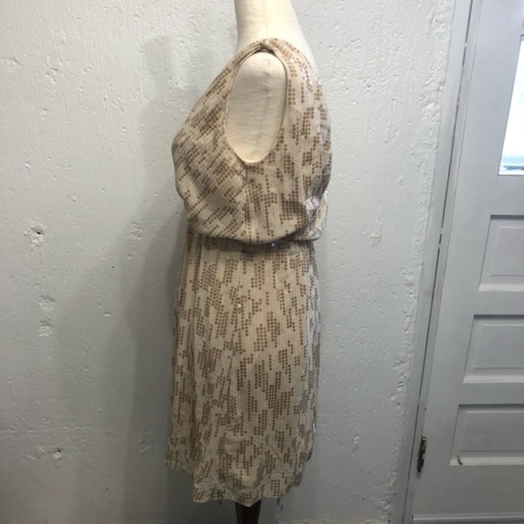 Express Sleeveless Gold Tan Sequin Dress XS - Picture 5 of 8